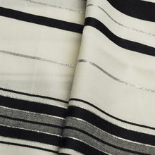 Load image into Gallery viewer, Tallit • Black and Silver Stripes
