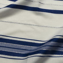Load image into Gallery viewer, Tallit • Blue and Silver Stripes
