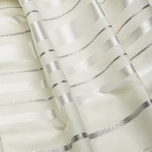 Load image into Gallery viewer, Tallit • White and Silver Stripes
